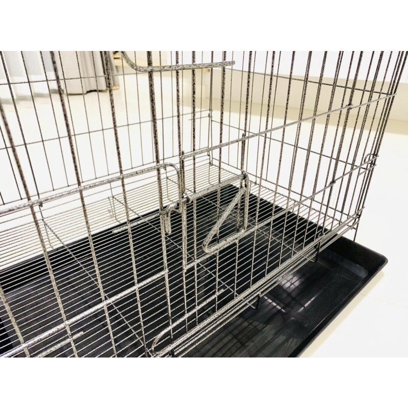 กรงพับได้ no.3 และ no.4 ลวดหนา! พกพาง่าย จัดส่งส่งไว!  กรงหมา กรงแมว กรงกระต่าย กรงสัตว์เลี้ยง กรงสุนัขเล็ก ก40ย60ส50cm. - รูปที่ 3