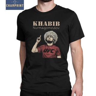 ราคาระเบิดใหม่ เสื้อยืดลําลอง สําหรับผู้ชาย แขนสั้น พิมพ์ลายมวย Khabib Nurmagomedov 229S-3XL