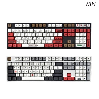 Niki 108 คีย์ Pbt Double-Shot Full Keycap ชุดคีย์บอร์ดวิศวกรรม