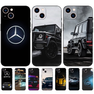 เคสโทรศัพท์มือถือ ซิลิโคนนิ่ม Tpu ลายรถยนต์ Benz G Brand สีดํา สําหรับ Apple Iphone 13 Mini Pro Max