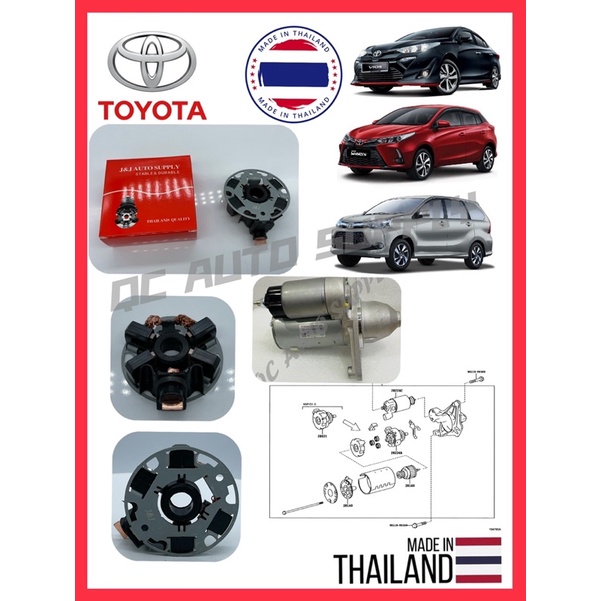 BH-MI-NSP151 BRAND J&J STARTER CARBON HOLDER (MITSUBISHI TYPE) สําหรับการใช้งานบน: TOYOTA VIOS NCP15