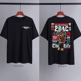 เสื้อยืดสีพื้น - เสื้อยืดสําหรับผู้ชาย☁L. 2PAC Coast ฮิปฮอปแร็พแขนสั้นฤดูร้อน tshirt สําหรับผู้ชาย