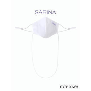 Sabina Kids Mask หน้ากากอนามัย "สำหรับเด็ก 6-12 ปี" รหัส SYR100WH สีขาว มีสายคล้องคอ