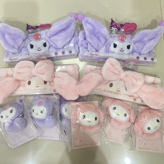 (พร้อมส่ง💓) ที่คาดผม ผ้าคาดผม ผ้าคาดหัว ที่มัดผม ยางมัดผม ยางรัดผม miniso sanrio คุโรมิ มายเม kuromi my melody