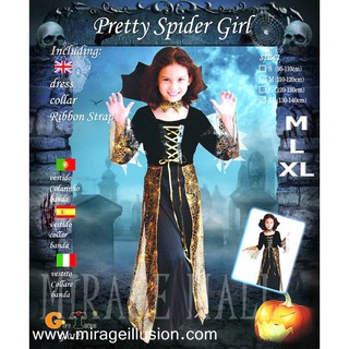 ชุดแฟนซีเด็ก ชุดแมงมุมสาวสวย Pretty Spider Girl (M,L,XL)