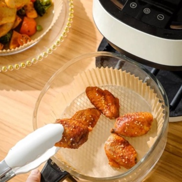 กระดาษไขรองหม้อทอดไร้น้ำมัน ทรงสี่เหลี่ยม แบบใช้แล้วทิ้ง ขนาด 16.5 cm. 100 ชิ้นสีขาว/สีน้ำตาล ยี่ห้อ kaulus - รูปที่ 3