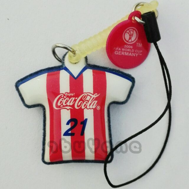 ทีมฟุตบอลโค้ก โคคา โคล่า โค้ก พวงกุญแจ ที่เช็ดโทรศัพท์ ฟุตบอลโลก 2006 ฟีฟ่า เวิลด์คัพ 2006 FIFA WORLD CUP coke coca cola