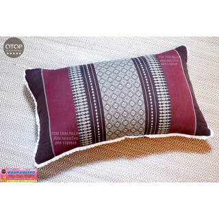 Tom Thai Pillow หมอนหนุนระบายใหญ่ OTOP ขนาด 45*22*14 cm.