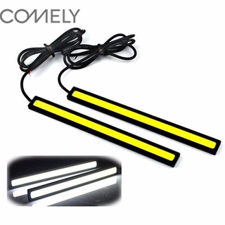 COMELY ไฟตัดหมอก LED DRL กันน้ำ DC 12 โวลต์ ขนาด 17 ซม. สำหรับติดรถยนต์ 1 ชิ้น มี3สีให้เลือก