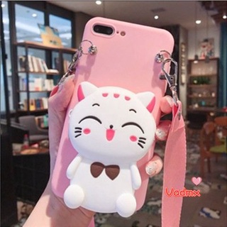 เคสโทรศัพท์มือถือ แบบนิ่ม ลายการ์ตูนมิกกี้ มินนี่ มีกระเป๋าสตางค์ มีซิป สําหรับ OPPO A16 A16S A16K A15 A15S A53 A5 A9 2020