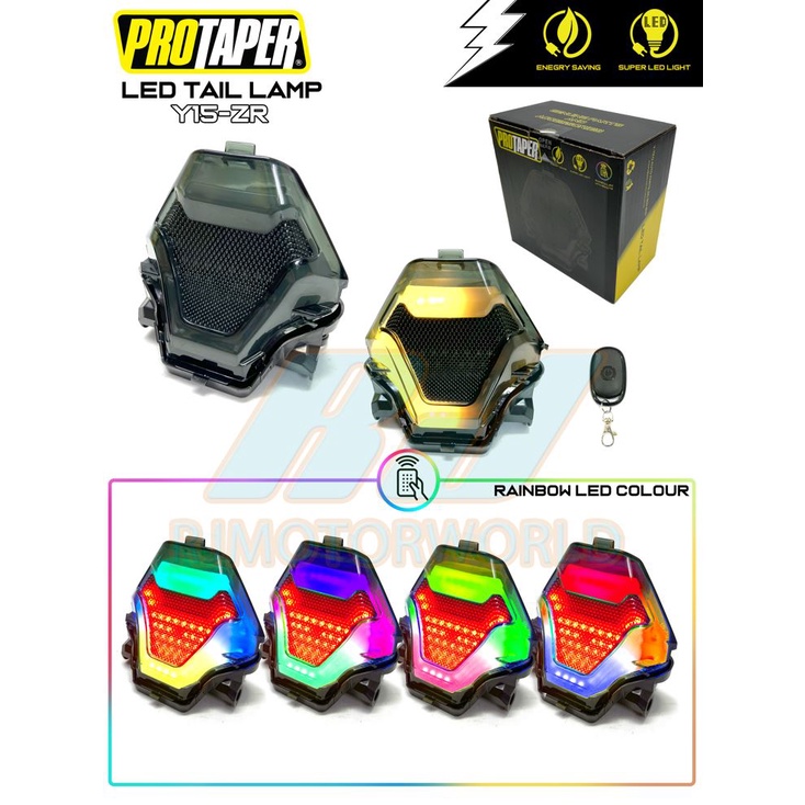 PROTAPER Y15 / Y15-ZR โคมไฟท้าย LED พร้อมป้าย ( RGB FLOW )