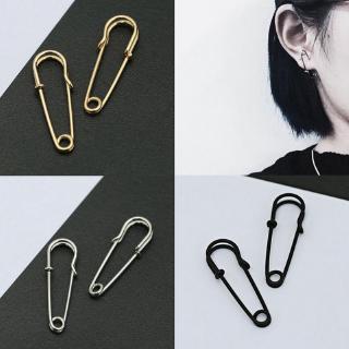 1 Pair 2019 Creative New Design Paper Clip Shape Ear Buckle Earrings For Girl Lady Madam Women Jewelry