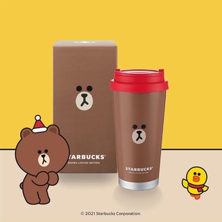 Starbucks x Line Friends Brown Bear Tumbler 16oz ทัมเบลอร์ หมีบราวน์ 16ออนซ์