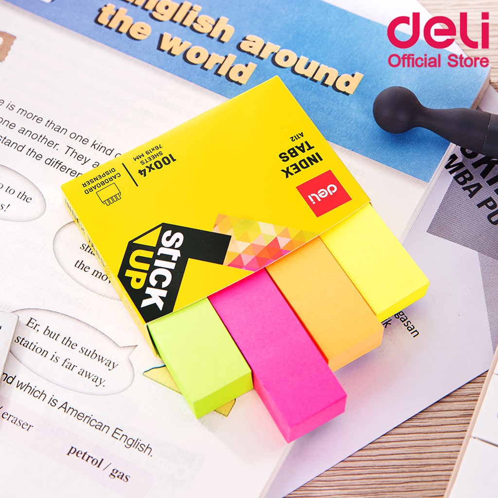 กระดาษโน๊ตกาว Deli กระดาษ โพสอิท กระดาษโน๊ต เครื่องเขียน อุปกรณ์สำนักงาน อุปกรณ์การเรียน เครื่องเขียน (แพ็ค 1 ชิ้น)