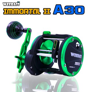 อุปกรณ์ตกปลา รอกเบท รอกทรงกลม WEEBASS รอก - รุ่น IMMORTAL II A30 GREEN