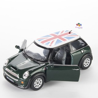 ProudNada Toys ของเล่นเด็กรถเหล็กโมเดลมินิคูเปอร์เอส มีให้เลือกหลายสี KINSMART MINI COOPER S 1:28