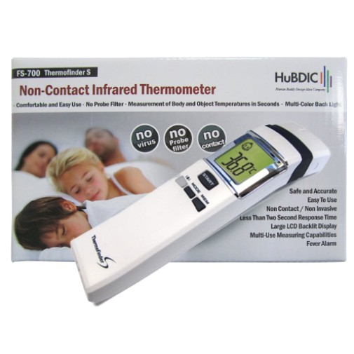 Health Monitors & Tests 1070 บาท Hubdic Thermofinder S Infrared รุ่น FS-700 ปรอทวัดไข้ วัดอุณหภูมิ ระบบอินฟราเรด รับประกัน 1 ปี จำนวน 1 เครื่อง (06583) Health