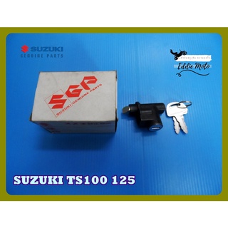 SUZUKI TS100 125 LOCK SEAT KEY SET "GENUINE PARTS"  // ชุดกุญแจล็อคเบาะ ของแท้ รับประกันคุณภาพ