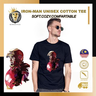 เสื้อคนอ้วนผญ - 🔥PromosiMurah🔥IRONMAN11เสื้อยืดโทนี่สตาร์คผู้ชายผ้าฝ้าย100%คอกลมแขนสั้นBajuLelaki