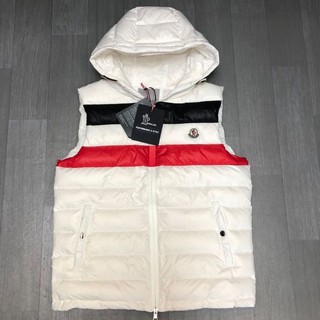 Moncler Mongolian down jacket vest mens league can gaze logo mens winter stand-up collar casual jacket jacket