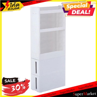 🔥HOT🔥 ชั้นพลาสติก STACKO H-6258 45x17x108ซม. สีขาว ชั้นวางของ PLASTIC SHELF STACKO H-6258 45X17X108CM WHITE