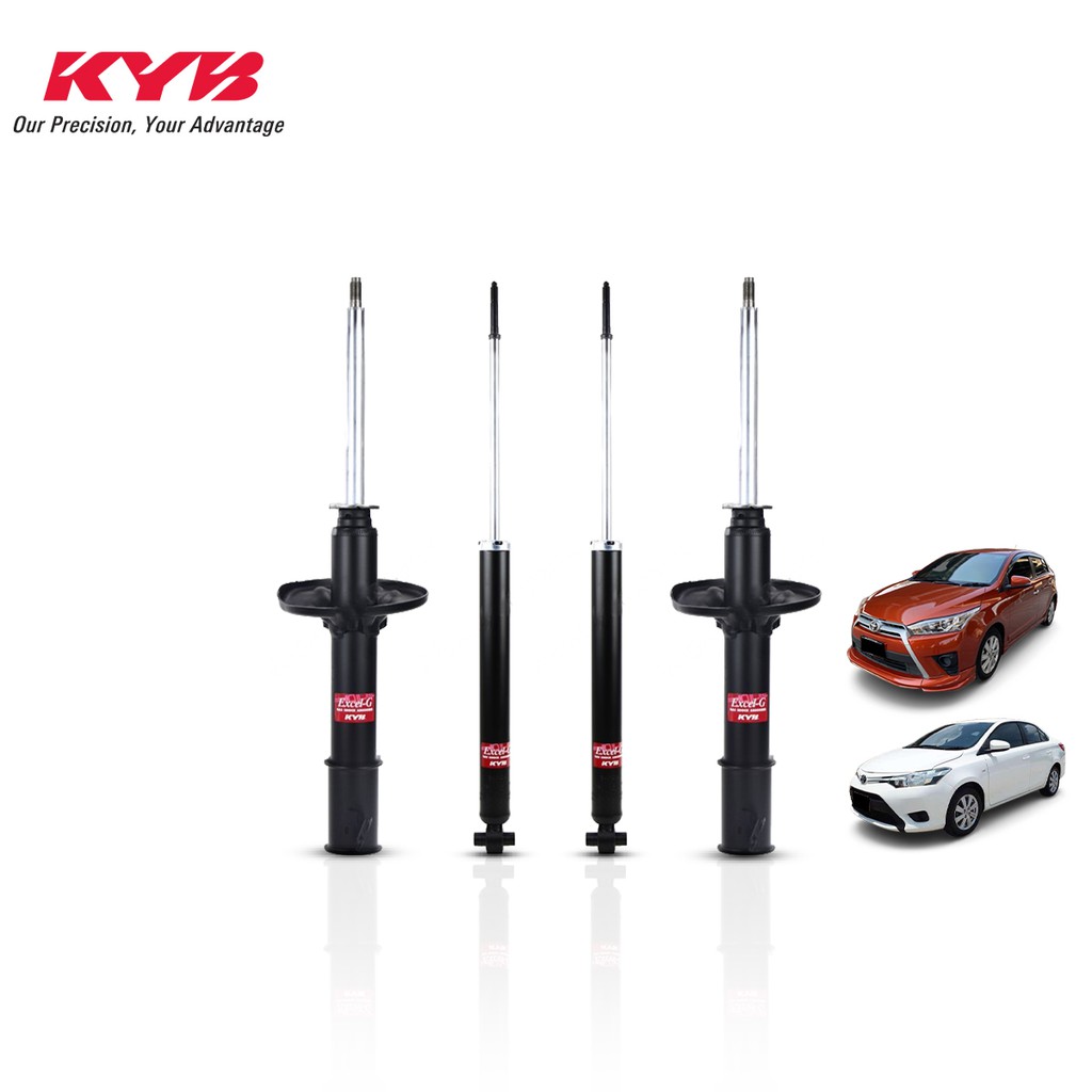 KYB โช๊คอัพ Toyota vios ncp150 ncp152 yaris 1.2 ative โตโยต้า วีออส ปี 2013-2019 kayaba excel-g คายาบ้า โช้ค