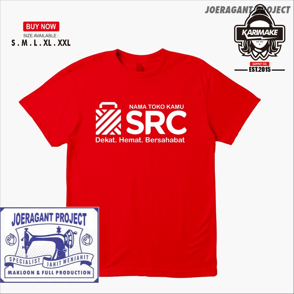 เสื้อยืด SAMPOERNA RETAIL COMMUNITY SRC Use Shop Name Company T-shirt - JP