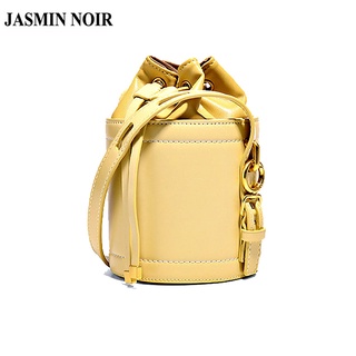 Jasmin Noir กระเป๋าสะพายข้าง หนัง PU เรียบง่าย สําหรับผู้หญิง