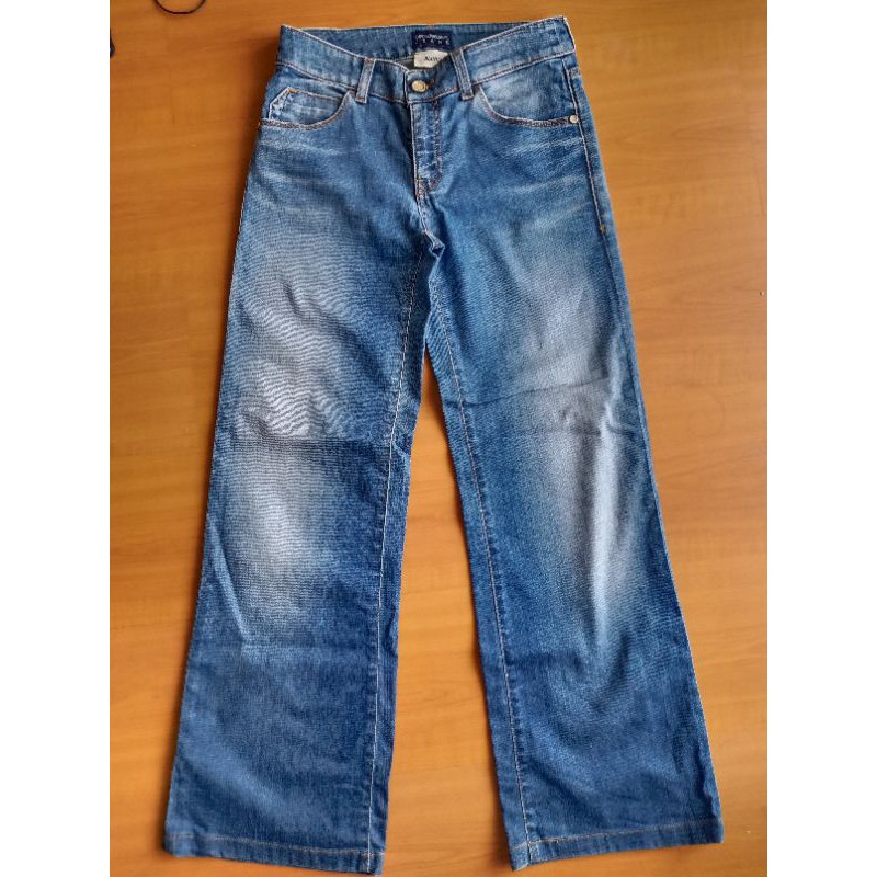 กางเกงยีนส์ แบรนด์Emporio Armani Jeansรุ่นBIANCA เอว27"เนื้อผ้ายีนส์นิ่มใส่สบาย ทรงขาม้า แบรนด์แท้