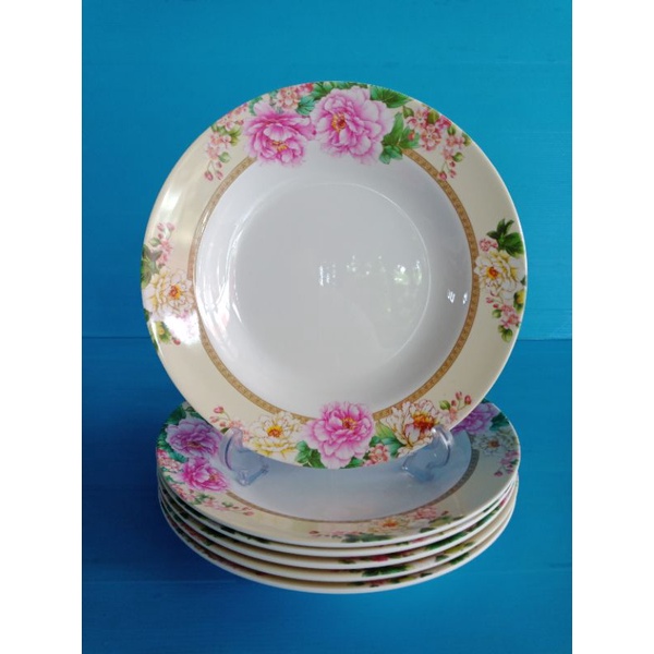 ซุปเปอร์แวร์จาน9นิ้ว6ชิ้นลายโบตั๋นปกติราคา840บาทลดเหลือ690บาท