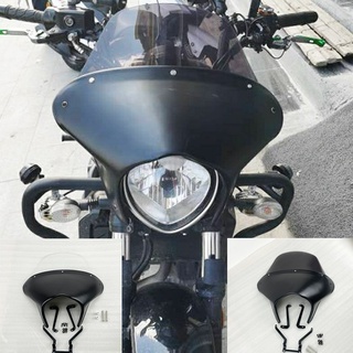 รถจักรยานยนต์ขนาดเล็ก Kawasaki Vulcan 650 Retro Hood กระจกด้านหน้า Fairing จุด