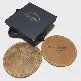 Starbucks Hong Kong : 2017 Starbucks Hong Kong Leather Coaster Set