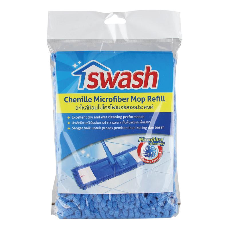 อะไหล่ม็อบไมโครไฟเบอร์สองประสงค์ SWASH SW5710 ไม้ถูพื้น ไม้รีดน้ำ Two-purpose microfiber mop spare p