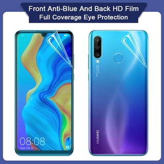 ฟิล์มกันรอยไฮโดรเจล เต็มจอคลุม ขอบโค้ง สำหรับ Huawei P20 Pro P30 Lite P40 Mate 20 Nova 7 SE 5T 7i 3i Y7 Pro Y5P Y6P Y9 Prime