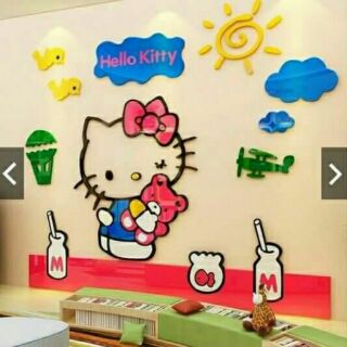 Hello Kitty Sticker อะคริลิค 3D