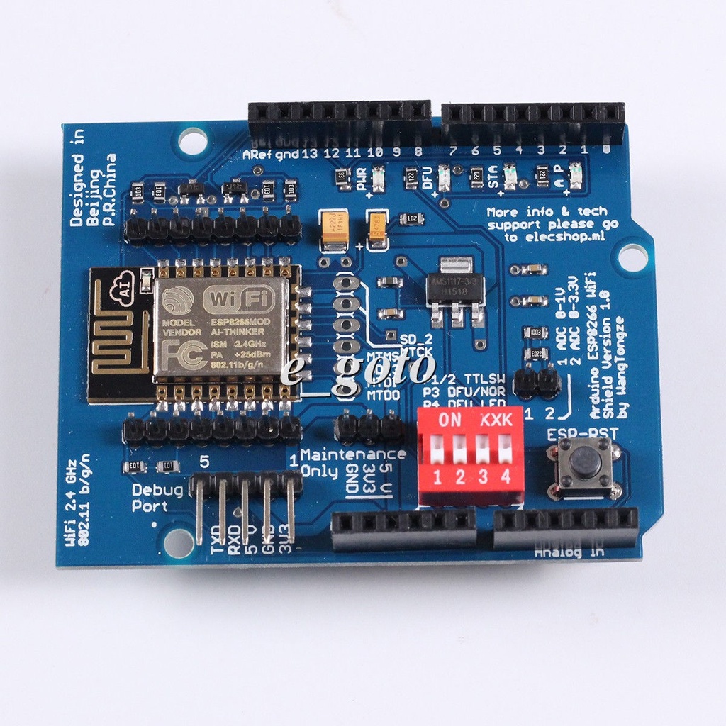 Esp8266 ESP-12E Wifi Shield ESP 8266 Esp12E ไร้สายสําหรับ Arduino