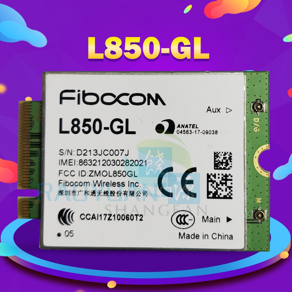 HOT Fibocom L850-GL Full Netcom 4G โมดูลไร้สาย Downstream 450Mbps Unicom 3g/4g โทรศัพท์มือถือ 4g Tel