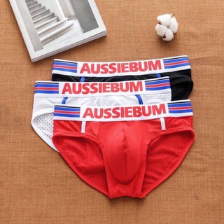 AUSSIEBUM กางเกงในชาย กางเกงในแฟชั่น ผ้าcotton ทรงbrief ผ้านิ่มใส่สบาย ราคาถูก ราคาส่ง