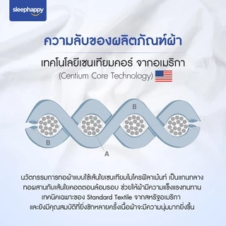 SleepHappy หมอนข้างโพลีเอสเตอร์ รุ่น Polyester Bolster ขนาด 1200 gsm สไตล์โรงแรม สัมผัสนุ่มสบาย ระบายกาศ