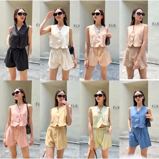 พร้อมส่ง‼️ New zara set💕 พร้อมให้สาวๆช้อปกันแล้วค่า กับงานชุดเซ็ต suit vest  เสื้อvest ผ้าดี งานซับในมาพร้อมกางเกงขาสั้น