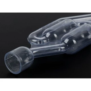 Airlock แอร์ล๊อค หมักไวน์เบียร์ รูปตัว S แบบใส