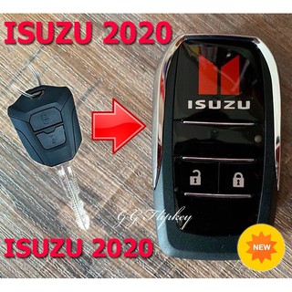 กุญแจพับ isuzu 2020 d-max , dmax ปี 2020 รุ่นใหม่ล่าสุด โลโก้แดงสินค้าตรงปก