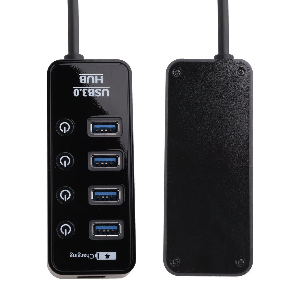 ZS USB 3.0 HUB 4 PORT + 1 PORT สีแดง เป็น Port Quick Charging 5V 2.4A (แถมไฟเลี้ยง 5V2A)รุ่น HB-26