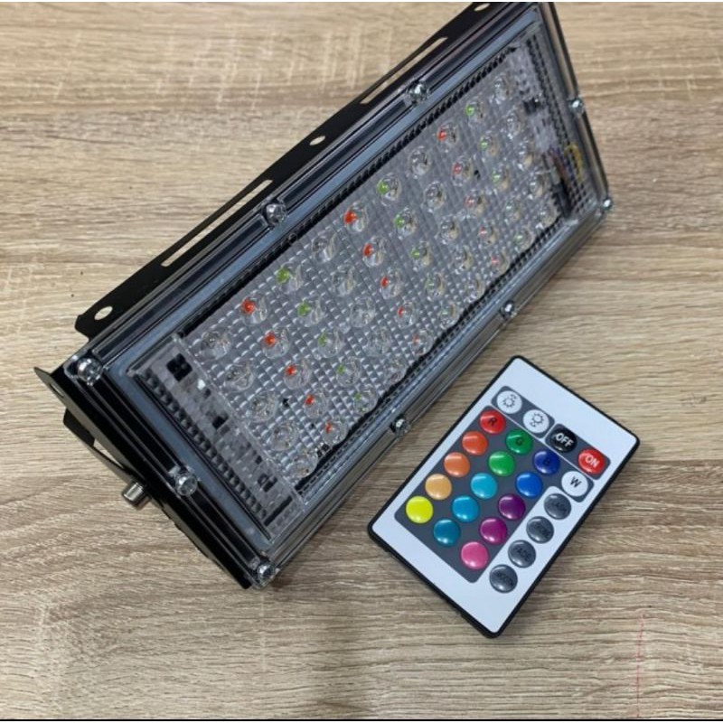 ไฟสปอร์ตไลท์ led rgb สีสันสดใส 50w 50w ไฟเวทีปาร์ตี้ตกแต่งกลางแจ้ง 50w 50w