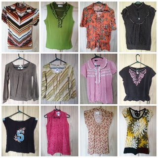 เสื้อ เสื้อยืด ปักลาย บางตัวมีตำหนิ พร้อมส่ง