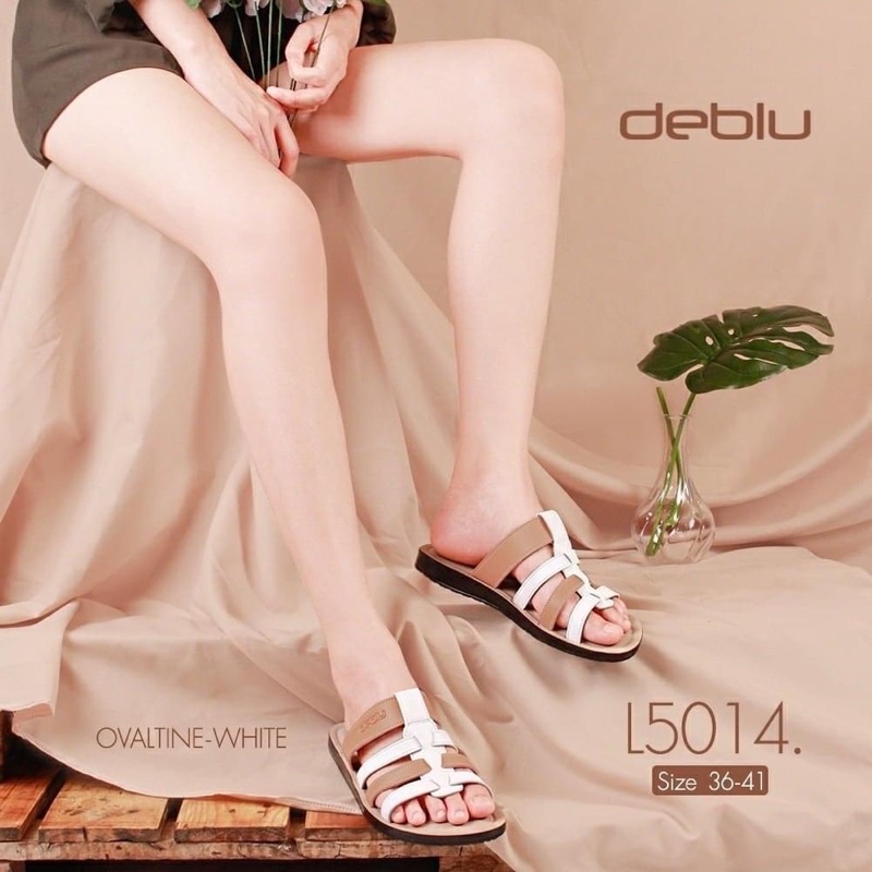 NFshoes ถูกสุด! รองเท้าแตะ หญิง เพื่อสุขภาพ Deblu เดอบลู รุ่น L5014 พื้นนุ่ม น้ำหนักเบา ของแท้ 100%