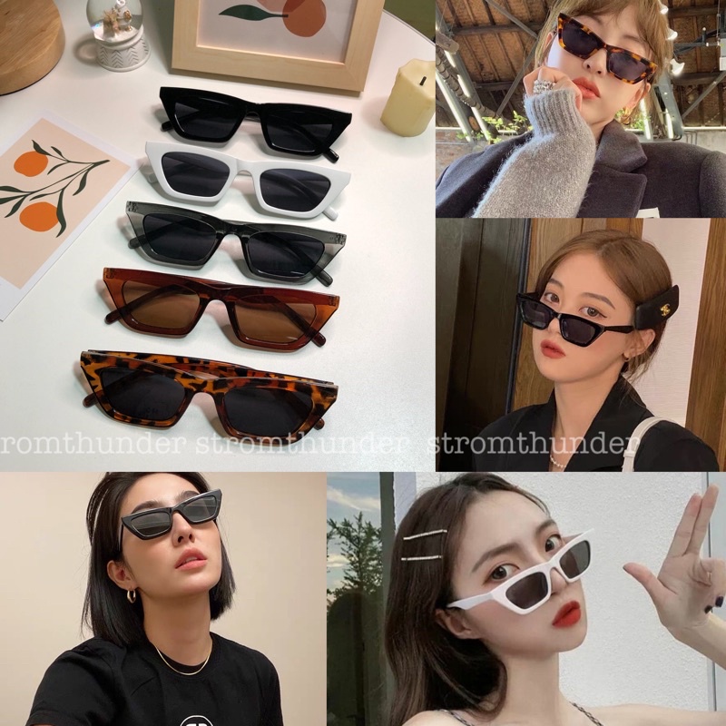 แว่นตาแฟชั่น แว่นกันแดด uv400 Jennie [[ ร้านไทย พร้อมส่ง]]