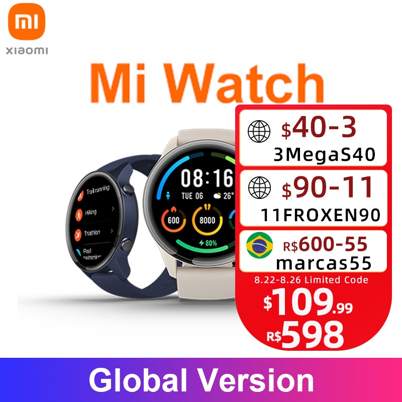 xiaomi mi watch blood oxygen gps