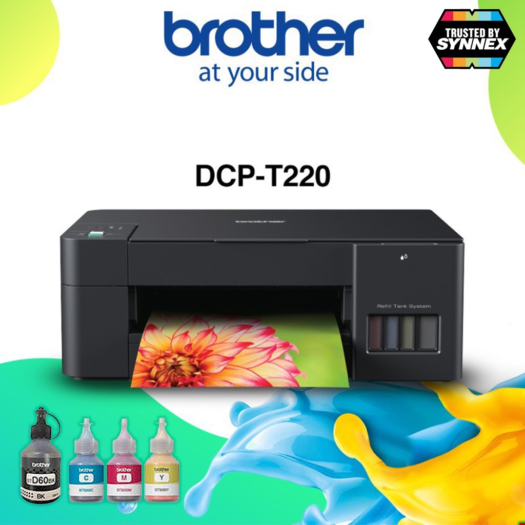 Brother DCP-T220 หมึกแท้4สี  Print / Copy / Scan รับประกันศูนย์ SYNNEX