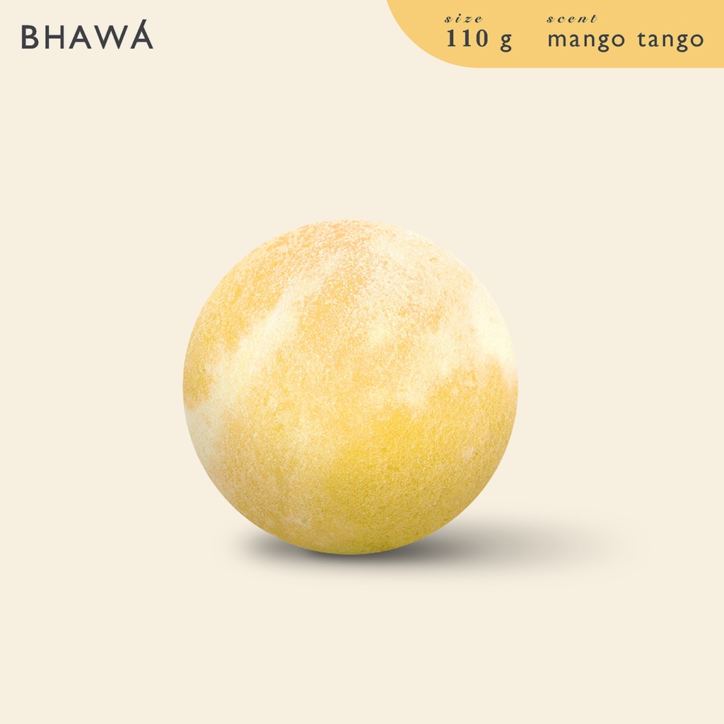 BHAWA Aroma Himalayan Bubble Bath Bomb Mango Tango 110 g.